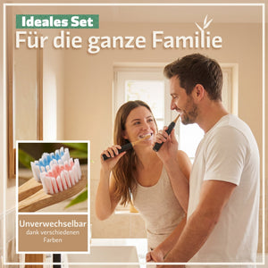 Aufsteckbürsten aus Bambus für Philips Sonicare Schallzahnbürsten | 6er Set - Bambuna
