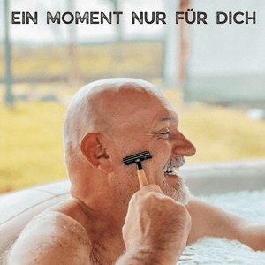 Bambus Rasierhobel - Black Edition | inkl. 5 Klingen und E - Book - Bambuna