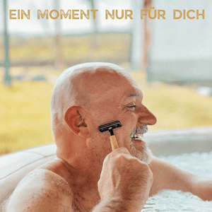 Bambus Rasierhobel - Gold Edition | inkl. 5 Klingen und E - Book - Bambuna