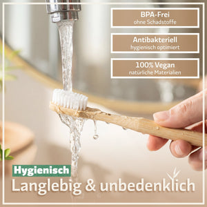 Bambus Zahnbürsten - Mittel - 4er Set - Bambuna