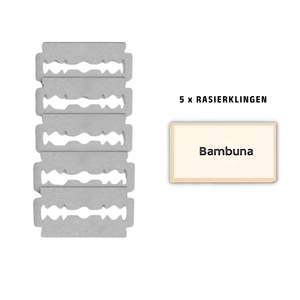 Rasierklingen für Rasierhobel - Bambuna | aus Edelstahl - Bambuna
